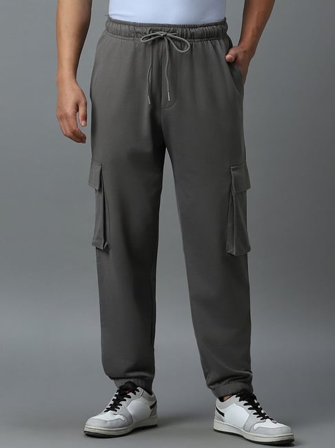 Bewakoof Charcoal Grey Relaxed Fit Joggers