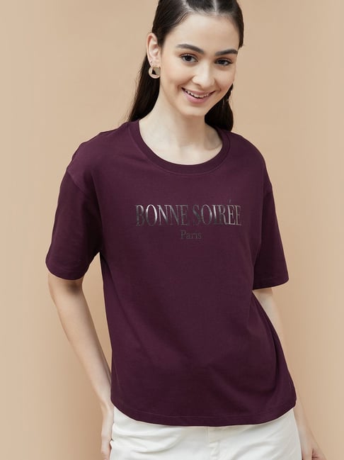 Fame Forever by Lifestyle Purple Printed Top