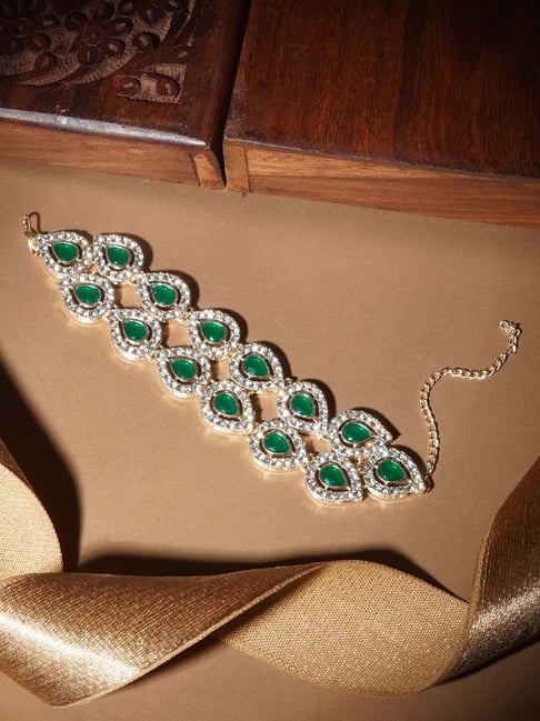 Teejh Viaara Gold & Green Bracelet