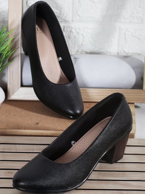 Carlton London Smart Black Flat Shoes Buy Carlton London Women