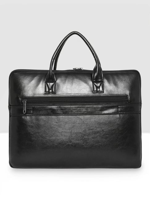 Esbeda Black Esbeda Mens Laptop Bag Esbeda Black PU Medium Laptop