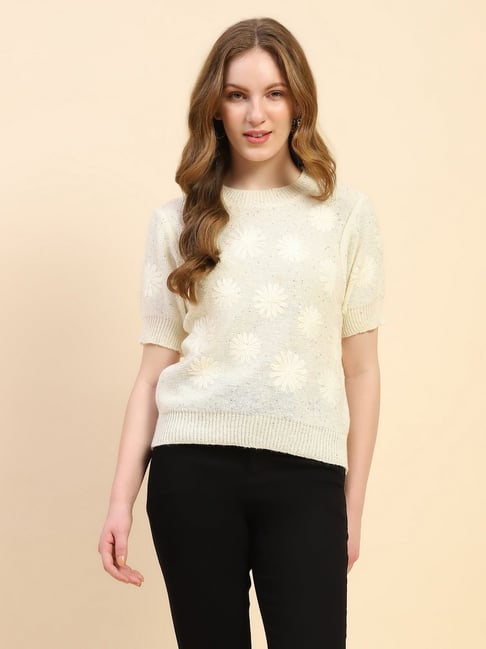 Global Republic Beige Embroidery Pullover-picture-16