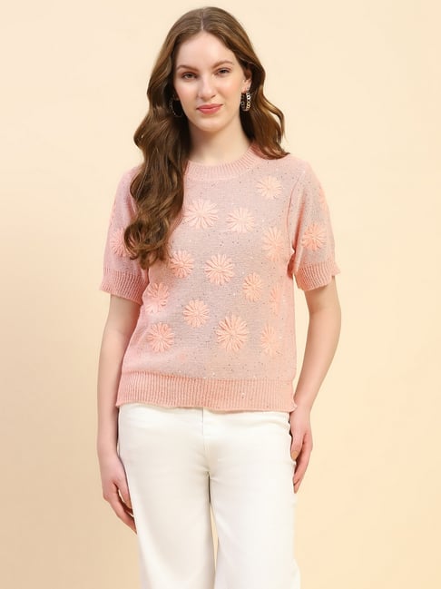 Global Republic Beige Embroidery Pullover-picture-12