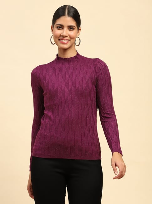 Global Republic Blue Solid Pullover-picture-13