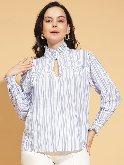 Oxolloxo Blue Stripes Top-picture-22
