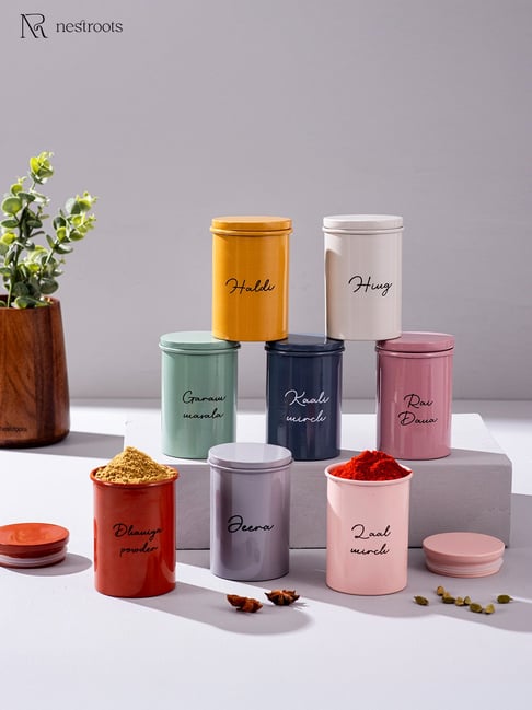 Buy Nestroots Colorful Stainless Steel n Storage 300ml Set of