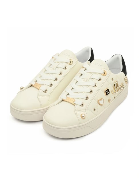 Aldo Women s Cream Sneakers