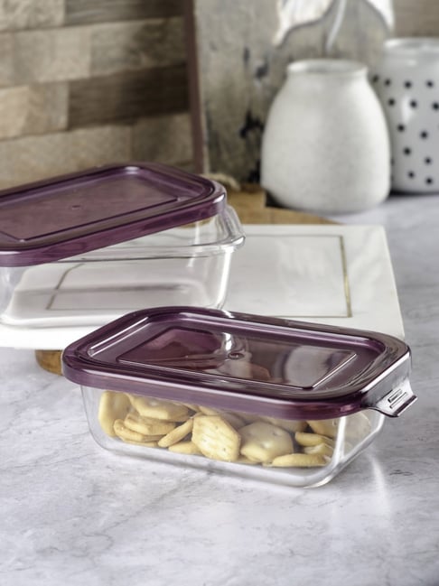 Goodhomes Transparent Glass Storage Box - Set of 2-picture-39