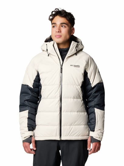 Buy Columbia Beige Slim Fit Quilted Hooded Jacket for Mens Online