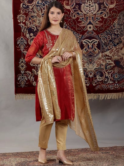 Dupatta Aurelia Da Donna In Poliestere Con Stampa Floreale Bianca Taglia Unica~p148708549