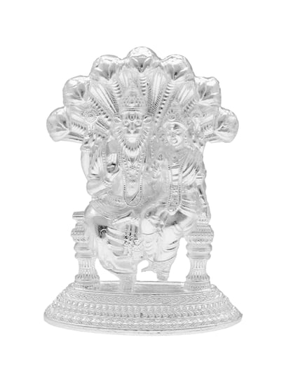 Buy Sri Jagdamba Pearls 800 Silver Lakshmi Narasimha Swamy Idol