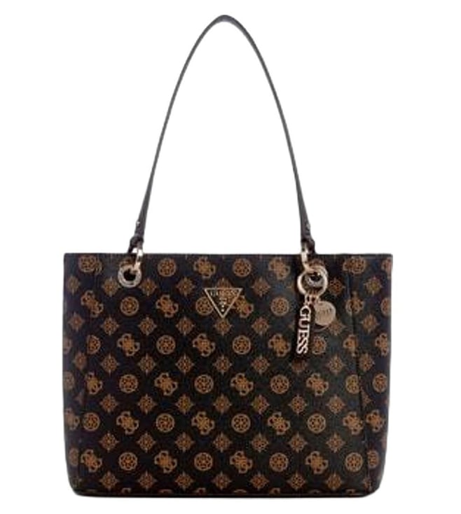 Guess Mocha Noelle Printed Tote