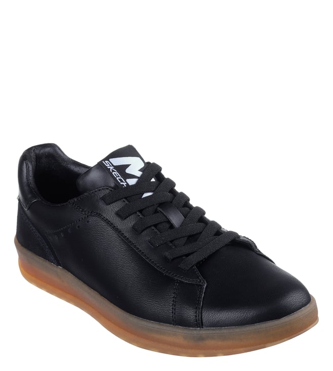 Skechers Men's NEW WAVE CUP HUX Black Slip On Slip On Sneakers