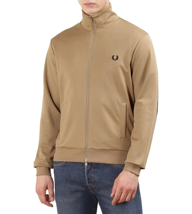 Buy Fred Perry Brown Tape Detail Track Jacket Online @ Tata CLiQ