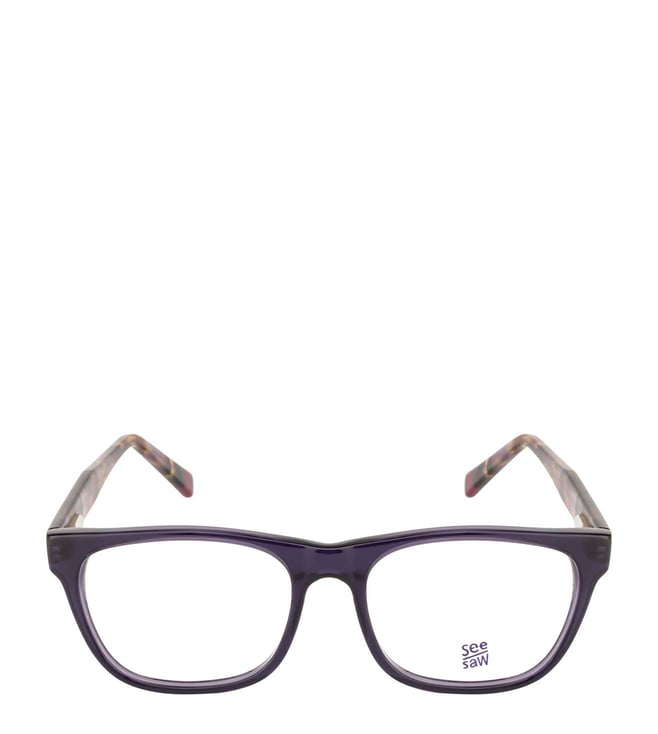 SeeSaw Purple Rectangular Eyewear Frames for Boys 1130 C4