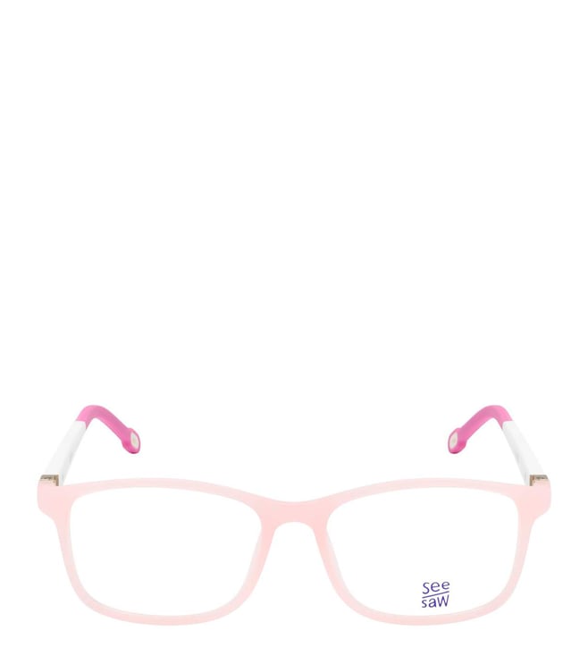 SeeSaw Pink Square Eyewear Frames for Girls 3012 C4