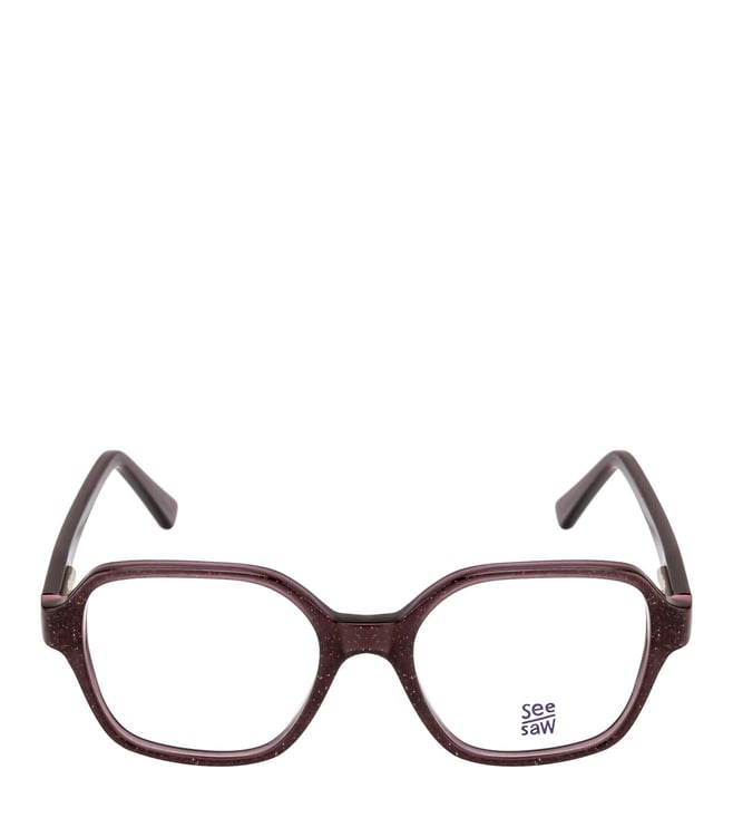 SeeSaw Pink Square Eyewear Frames for Girls 1128 C3