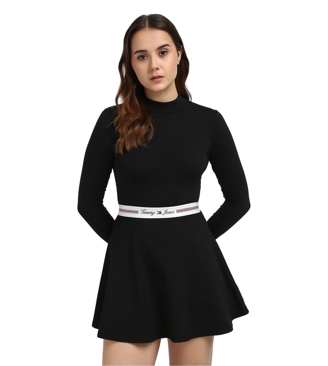 slim fit dress slacks Tommy Hilfiger Women's IM AF Cotton Midi Fit & Flare Polo Dress