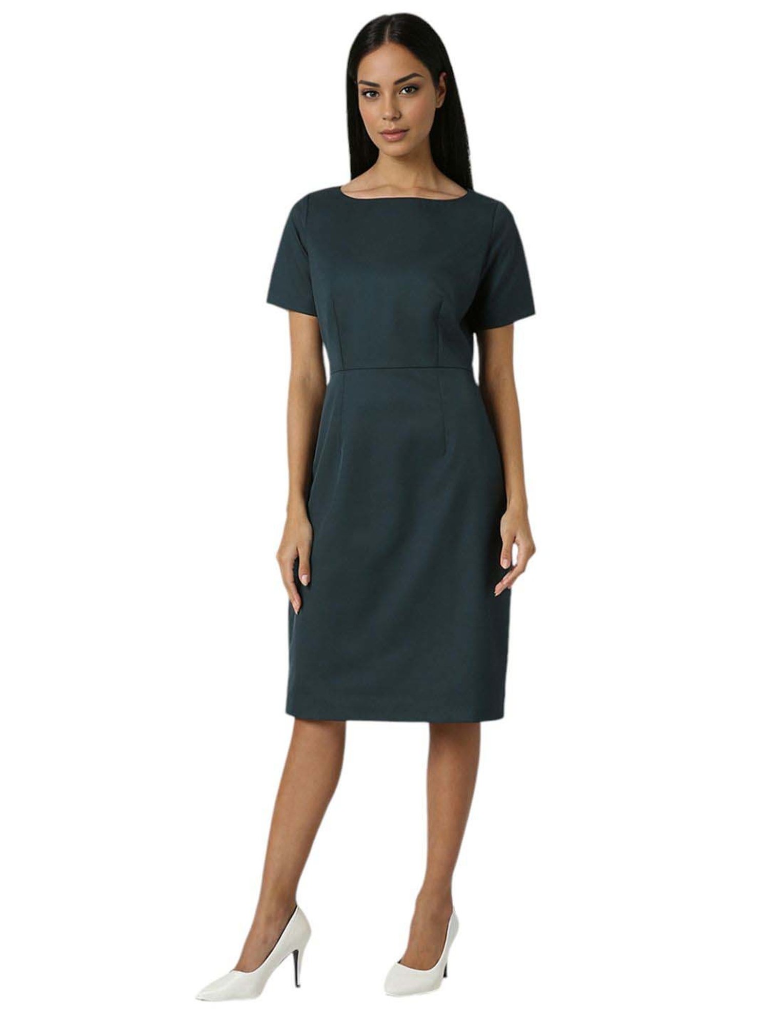 myntra formal dress Buy Style Island Shoulder Straps Sleeveless Formal Fit & Flare Midi Dress - Dresses for Women 29018742