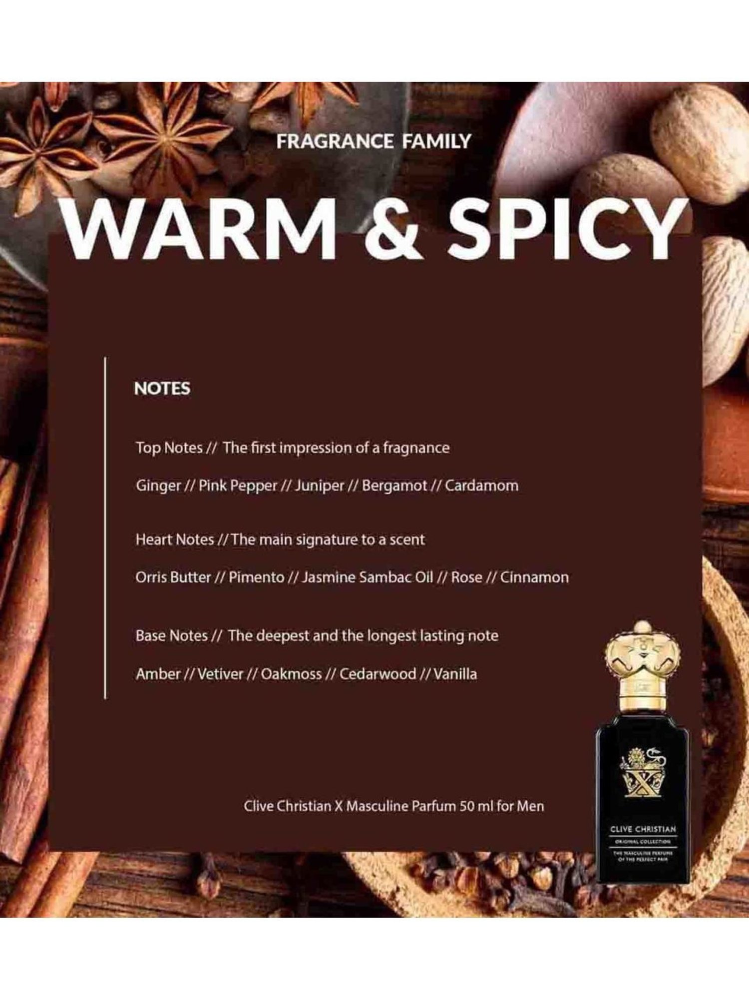 CLIVE CHRISTIAN Xマスキュリン パルファム50mL Buy Clive Christian X