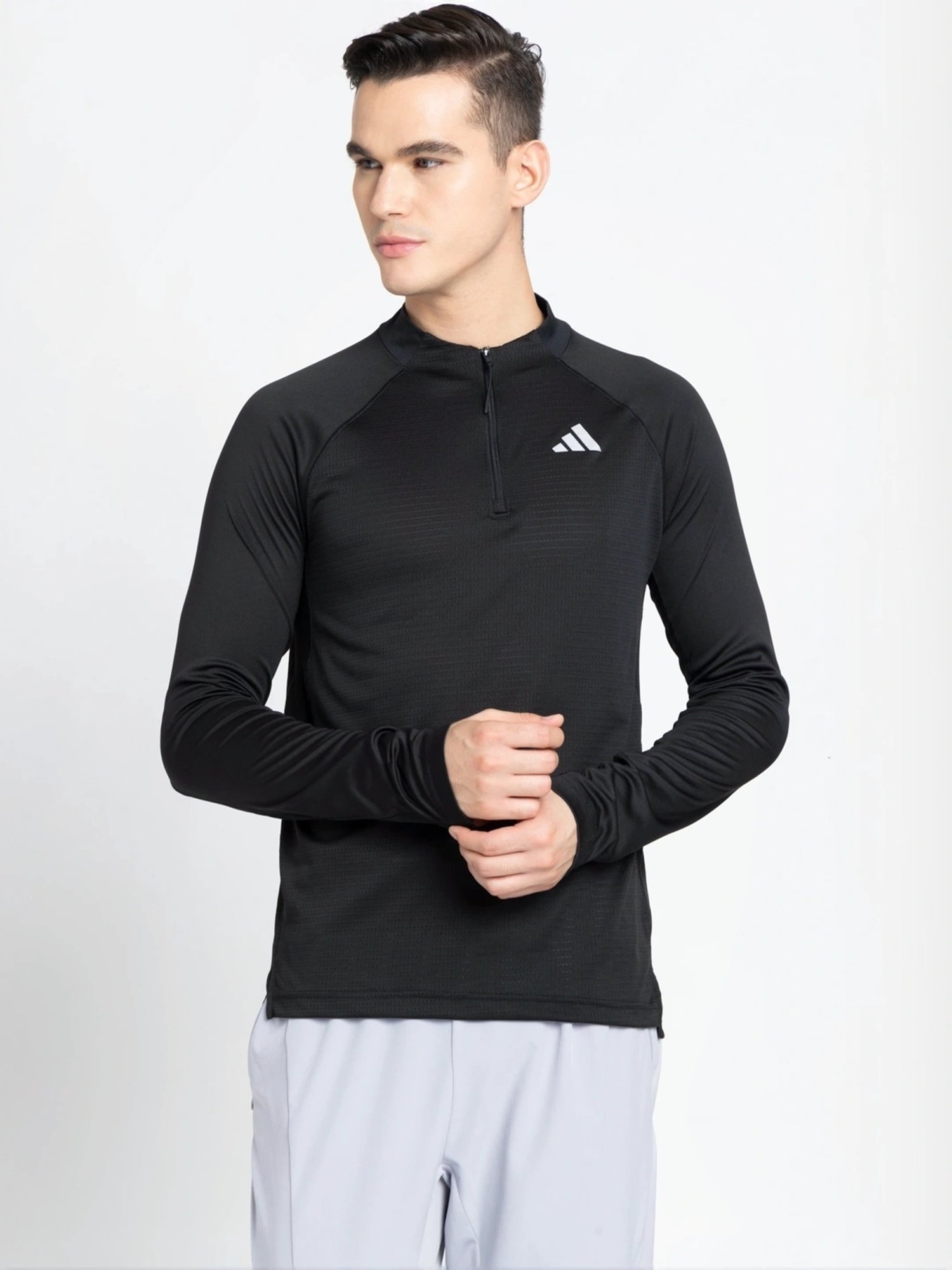 Buy Adidas Black Regular Fit Sports T-Shirt for Mens Online @ Tata