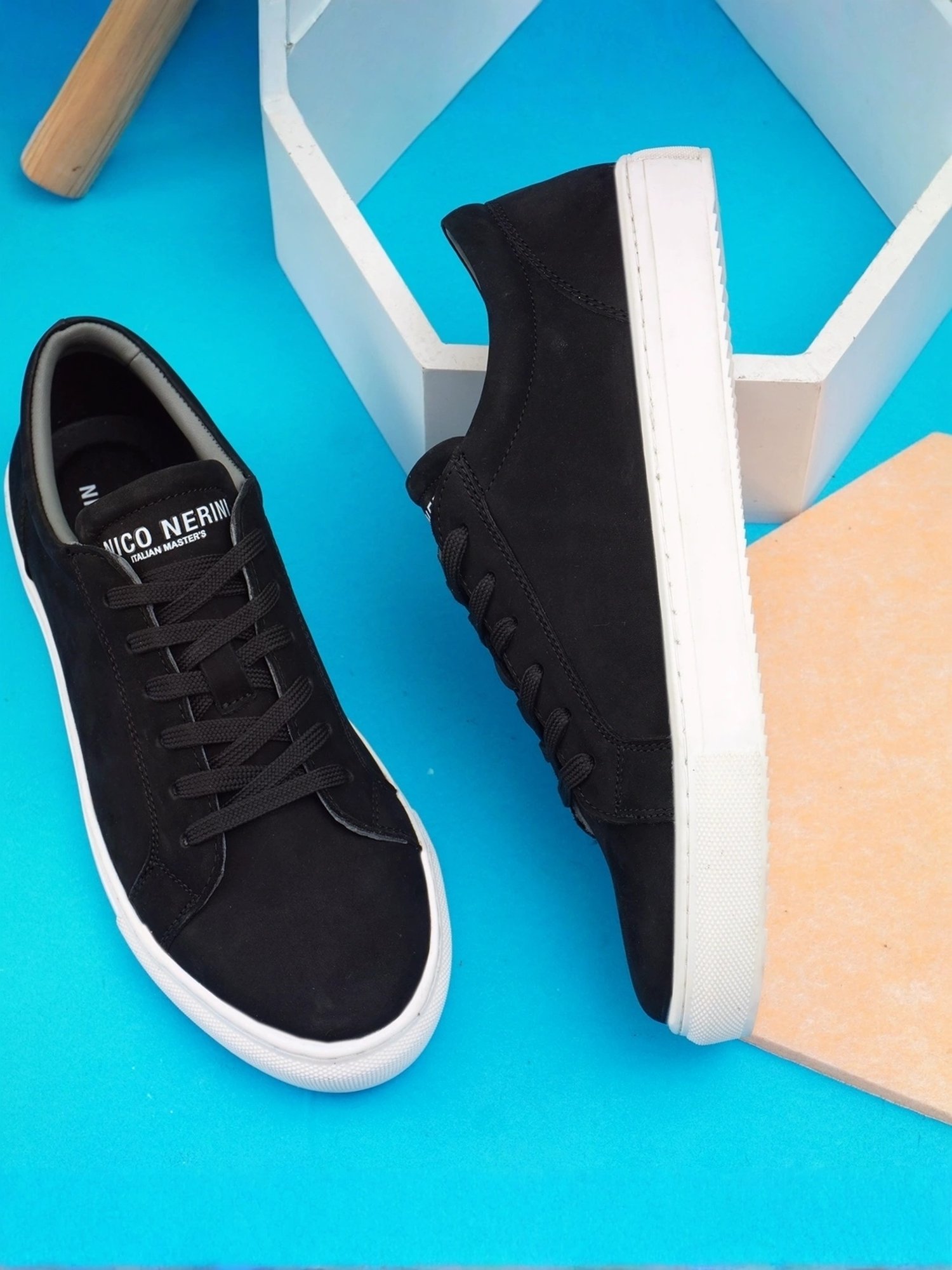 Buy Nico Nerini Men's Black Casual Sneakers for Men at Best Price