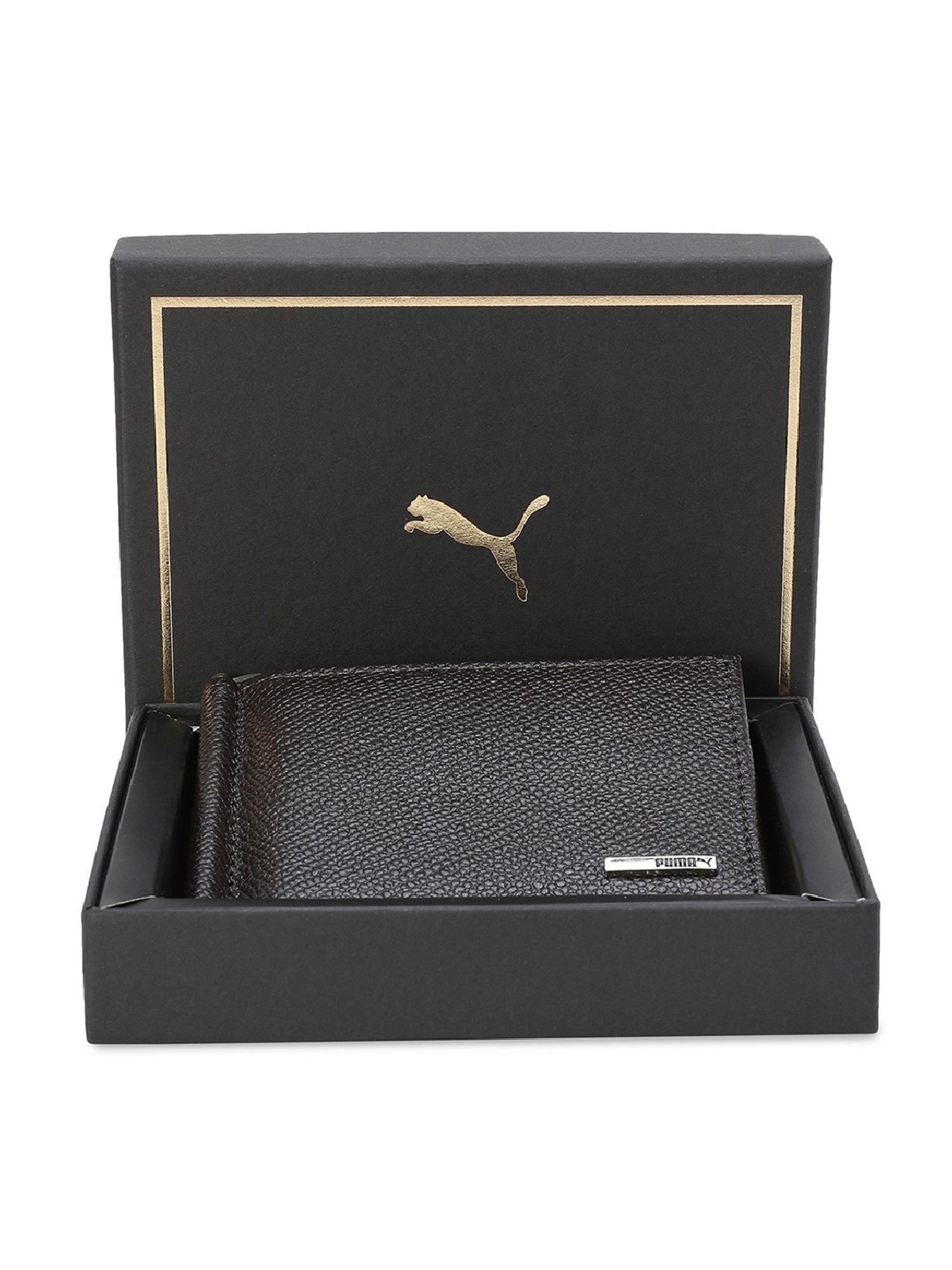 Puma Chocolate Sport Leather Money Clip for Men
