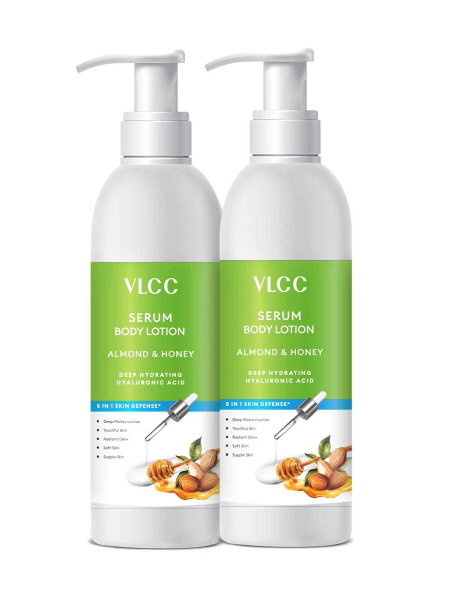 Buy VLCC Almond & Honey Deep Hydrating Serum Body Lotion - Pack of