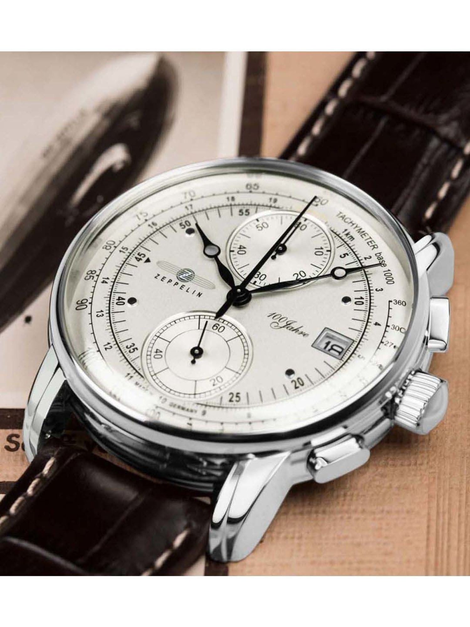 Buy ZEPPELIN 86701 100Jahre Chronograph Watch for Men at Best