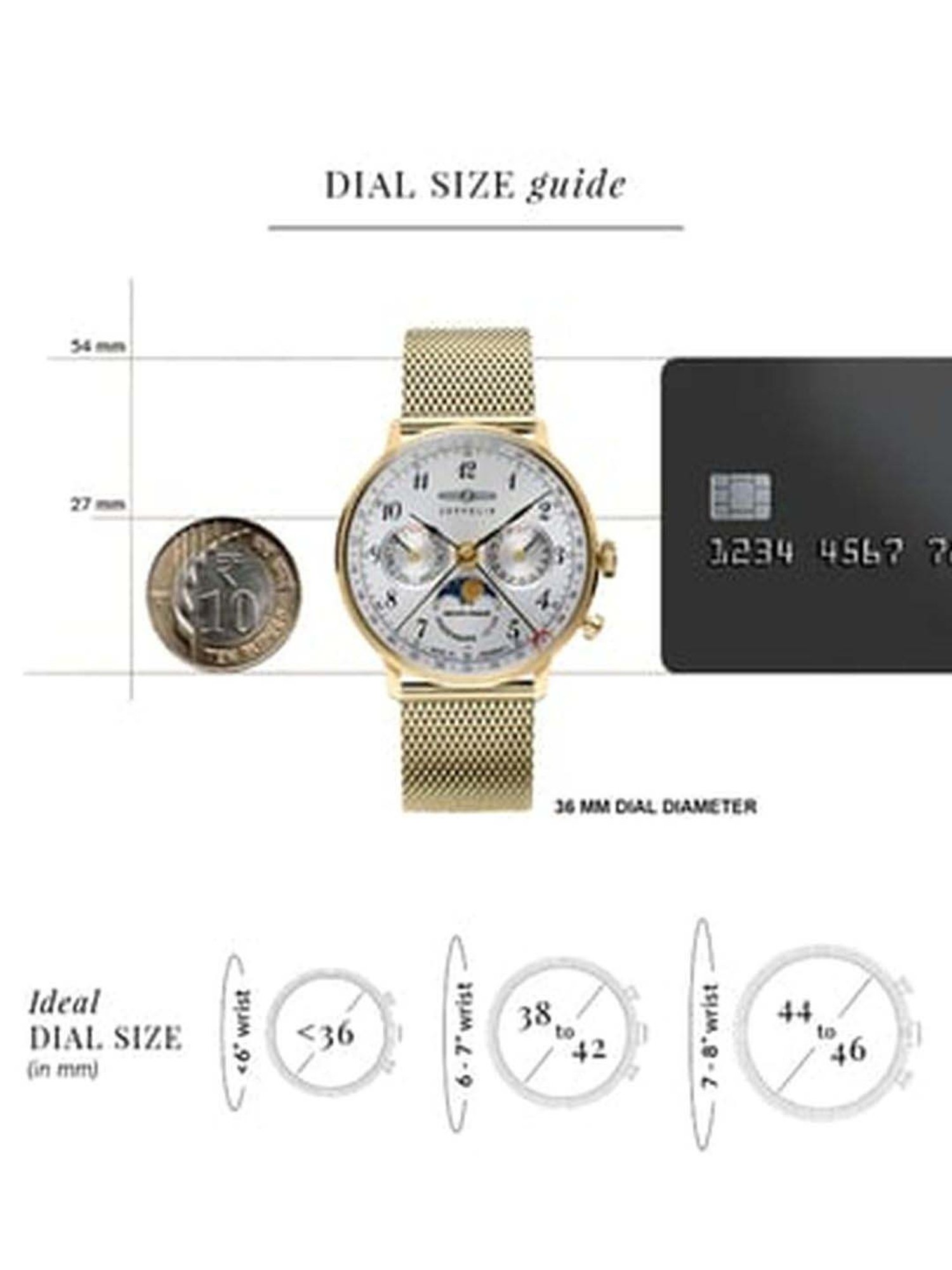 Buy ZEPPELIN 7039M1 LZ 129 Hindenburg Moonphase Analog Watch for