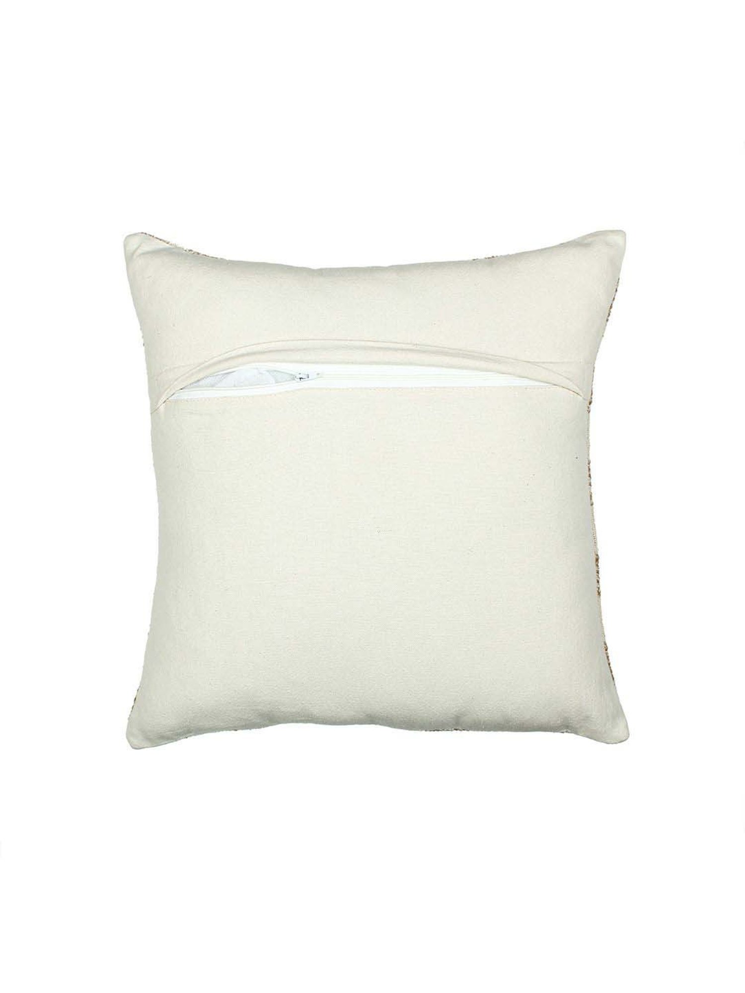 Buy House This Checkerboard Beige Cotton Cushion Covers - Set of 2