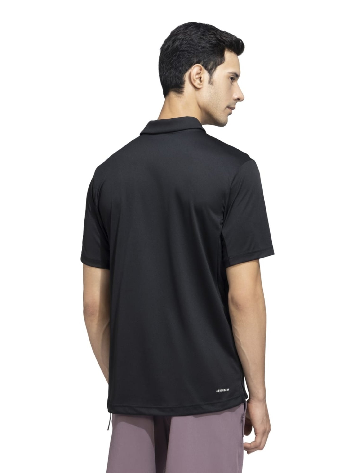 Adidas Black Regular Fit Sports Polo