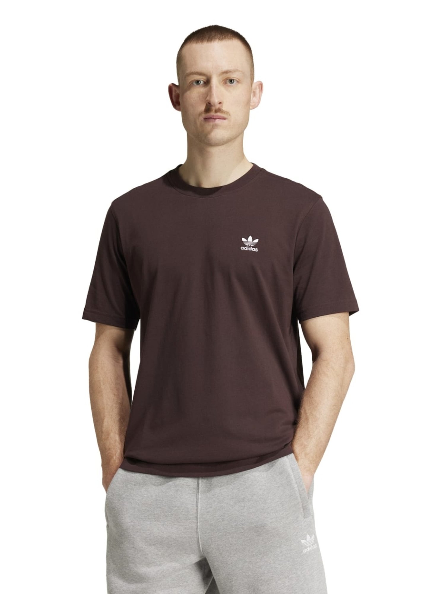 Adidas Originals Brown Regular Fit Sports T-Shirt