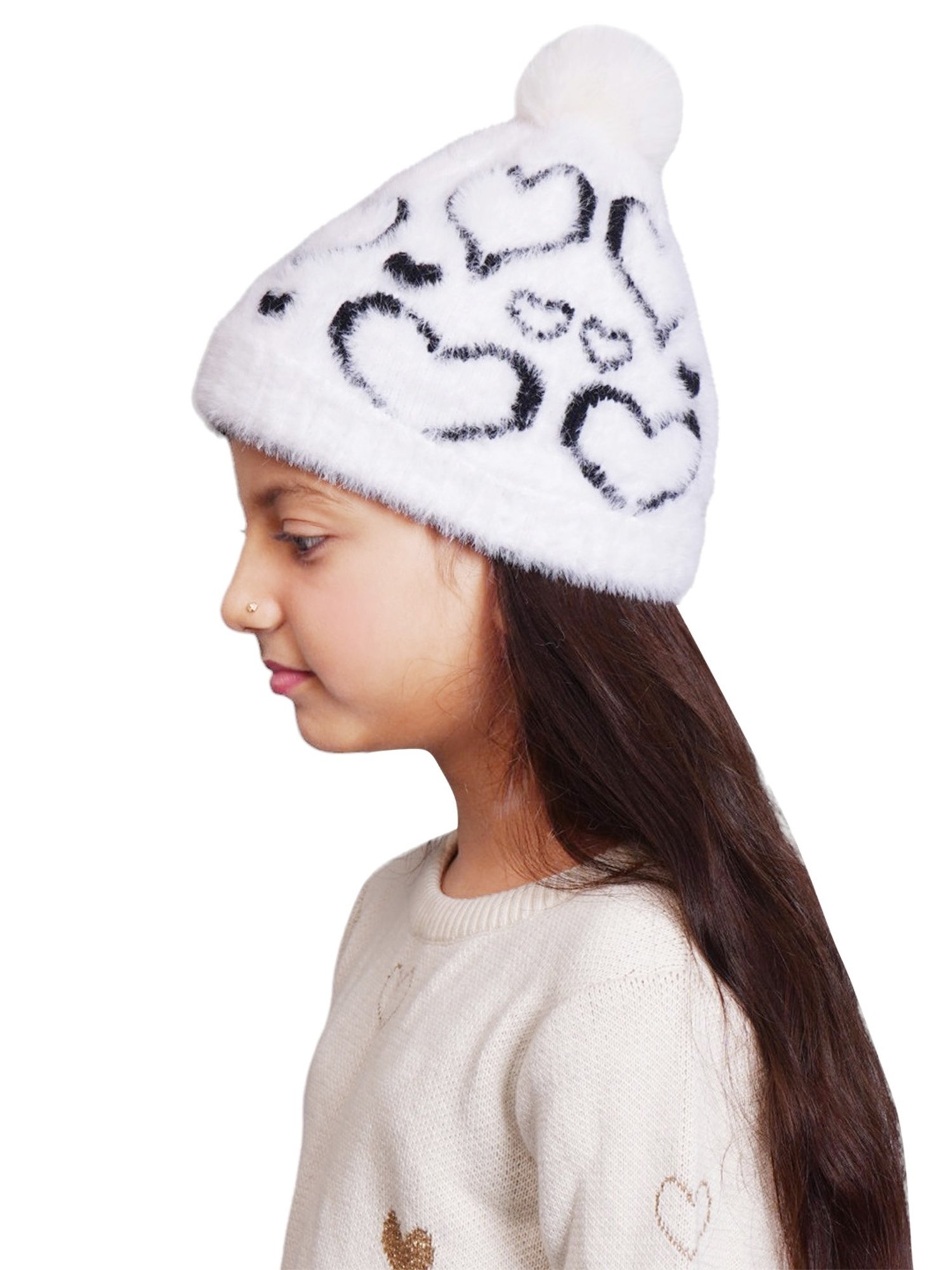 Buy BHARATASYA Wool White Girls Winter Cap Online @ Tata CLiQ