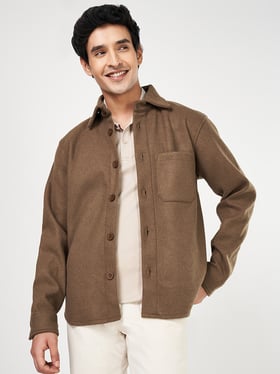 Byford By Pantaloons Brown Regular Fit Jacket