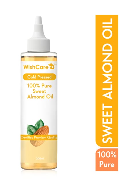 Wishcare Cold Pressed 100% Pure Sweet Almond Oil - 200 ml