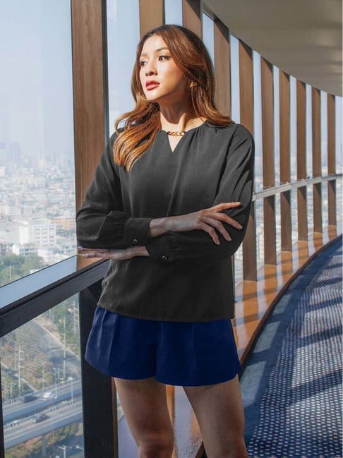 Zink London Black Straight Fit Top-picture-25