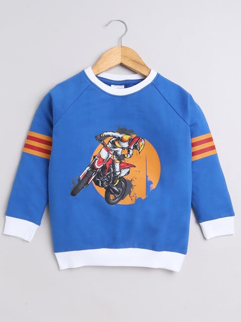 Boys royal blue sweatshirt deals