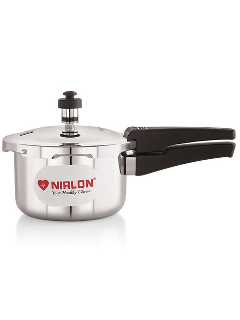 Nirlon Silver Stainless Steel Others TriPly Straight Cooker Dome Lid 1.5Ltr