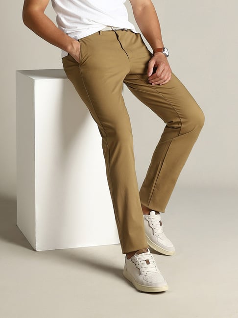 Buy Dockers Khaki Skinny Fit Trousers for Mens Online Tata CLiQ