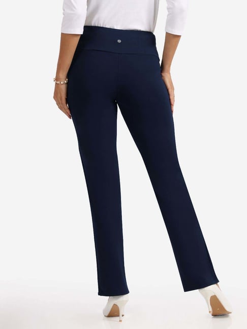 BlissClub Navy High Rise Pants