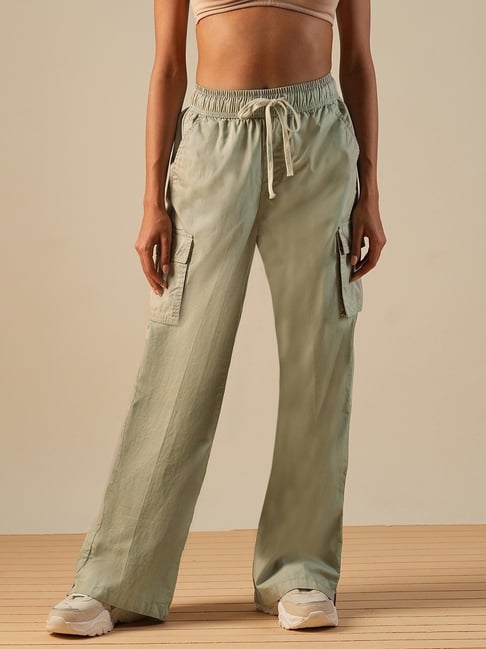 Globus Beige Cotton Solid Trousers-picture-10