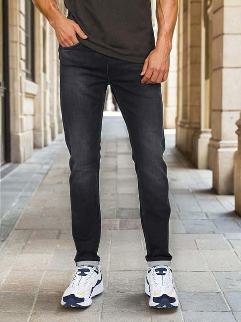 Lee Flo Black Skinny Fit Solid Jeans