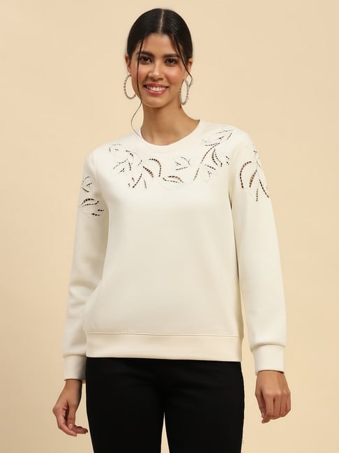 Global Republic White Embroidery Sweatshirt-picture-30
