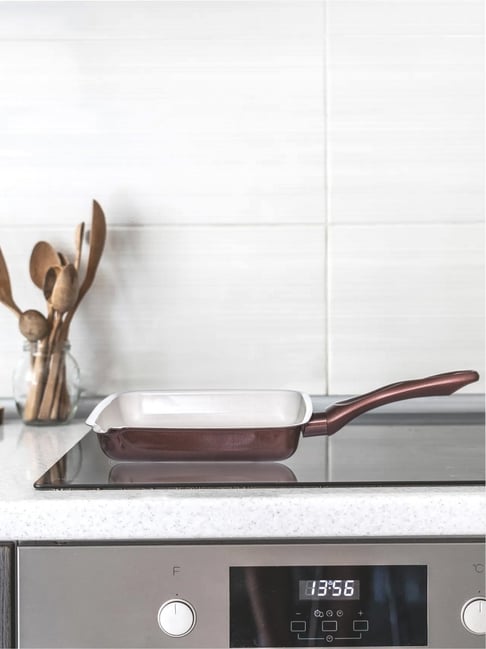 Goodhomes Copper Stainless Steel Non-stick Grill Pan 26 cm