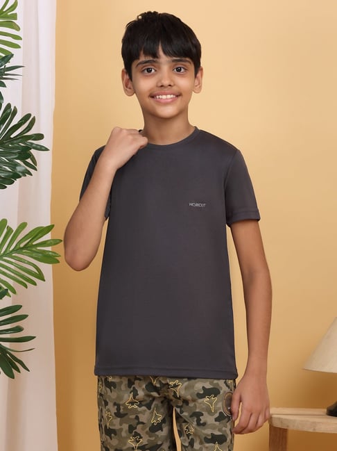 Sweet Dreams Boys Dark Grey Solid T-Shirt-picture-25