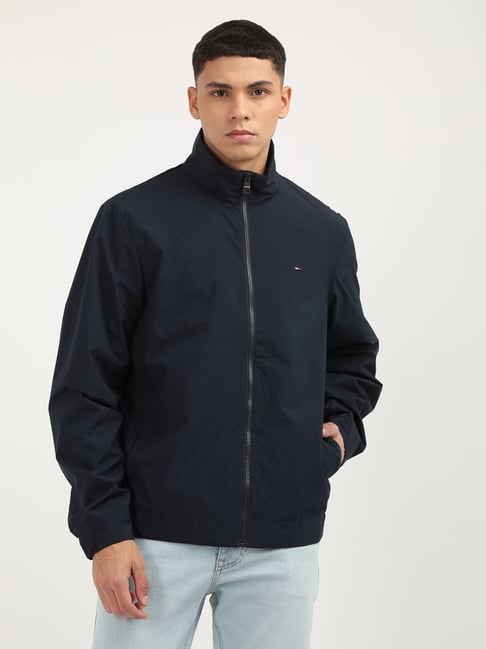 Tommy Hilfiger Navy Regular Fit Colour Block Jacket-picture-42