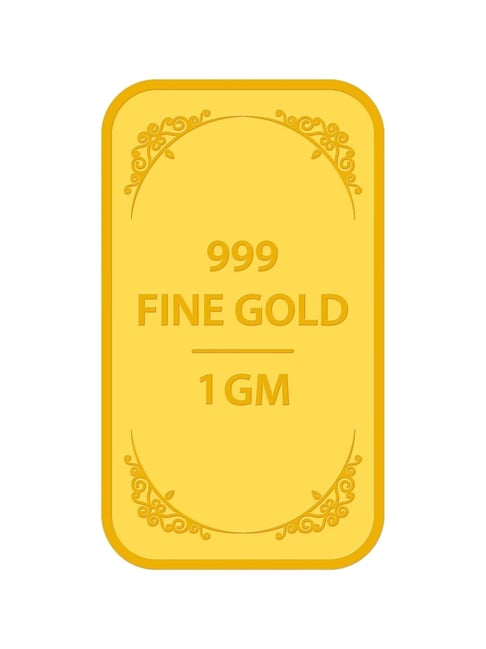 Muthoot Pappachan Swarnavarsham 24k (999) 1gm Yellow Gold Bar