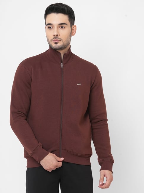 Sweet Dreams Brown Cotton Poly Blend Regular fit Solid Sweatshirt-picture-40