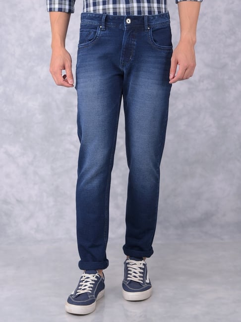 Crimsoune Club Navy Slim fit Solid Jeans-picture-26